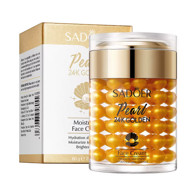 Крем для обличчя SADOER 24K Gold Pearl Collagen освітлювальний, живильний крем 60 г
