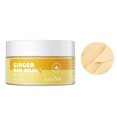Грязьова маска для обличчя SADOER Ice Mud Ginger з екстрактом імбиру та охолоджуючим ефектом 100 г
