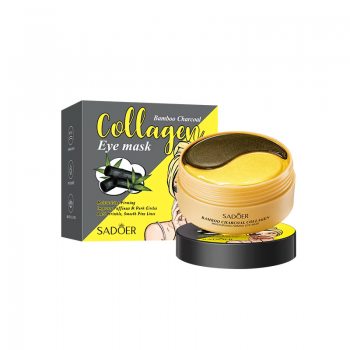 Гидрогелевые патчи под глаза SADOER Bamboo Charcoal Collagen увлажняющие с эффектом лифтинга 60 шт