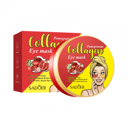 Двухцветные гидрогелевые патчи под глаза SADOER Pomegranate Collagen увлажняющие 60 шт