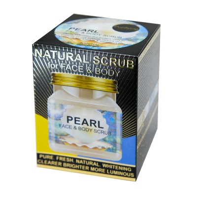 Натуральный cкраб для лица и тела Wokali Pearl Face and Body Scrub с жемчугом WKL596 500 мл