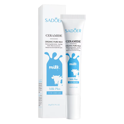 Крем для шкіри навколо очей SADOER Ceramide Milk Plus живильний, зволожуючий 20 г