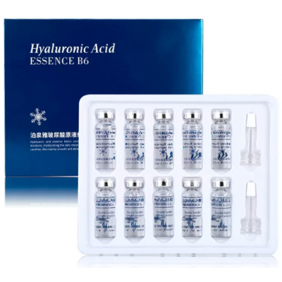 Набор сывороток BIOAQUA Hyaluronic Acid Essence B6 с гиалуроновой кислотой и витамином В6 (10шт*5мл) 