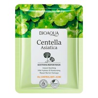 Тканевая маска для лица BIOAQUA Centella Asiatica увлажняющая, восстанавливающая 25 г