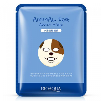 Маска-салфетка для лица BIOAQUA Animal Dog Mask Собака увлажняющая 30 г