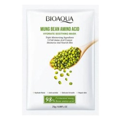Тканинна маска для обличчя BIOAQUA Mung Bean Amino Acid зволожуюча, відновлююча 25 г