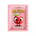 Тканинна маска для обличчя SADOER Real Cherry Hyaluronic Acid зволожуюча, живильна 25 г