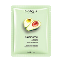 Маска для лица BIOAQUA Niacinome Hydrating Shea Mask с экстрактами авокадо и маслом ши 25 г