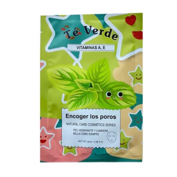 Маска для обличчя Bioska Te Verde з вітаміном А Е для звуження пор 25 мл