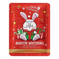 Тканевая маска для лица SADOER Christmas Arbutin отбеливающая 25 г