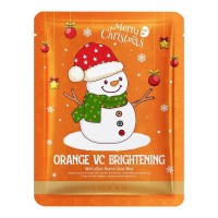 Тканевая маска для лица SADOER Christmas Orange осветляющая 25 г
