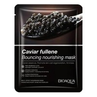Тканинна маска для обличчя BIOAQUA Caviar Fullerene поживна 25 г