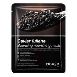 Тканинна маска для обличчя BIOAQUA Caviar Fullerene поживна 25 г