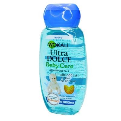 Детский шампунь Wokali Ultra Dolce Shampoo Baby Care миндаль и молоко 2в1 WKL186 220 мл