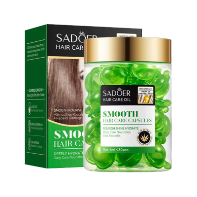 Капсули для волосся SADOER Argan Oil Aloe шовковистість та захист 30 шт