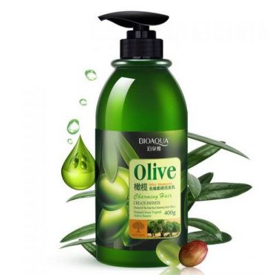 Шампунь для волос BIOAQUA Olive Shampoo с оливковым маслом 400 мл
