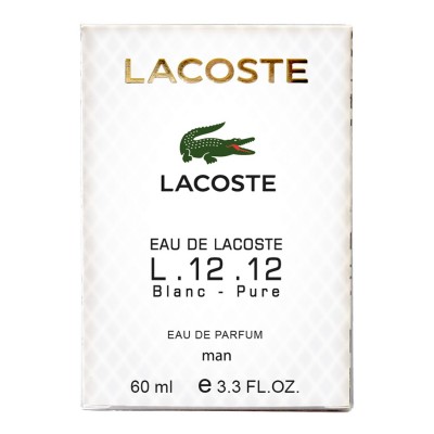 Парфум чоловічий Lacoste Eau de L.12.12 Blanc-Pure 60 мл