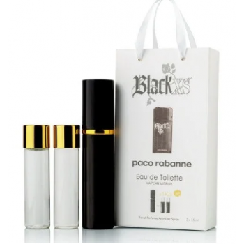 Парфум чоловічий Paco Rabanne Black XS з феромонами 3х15 мл