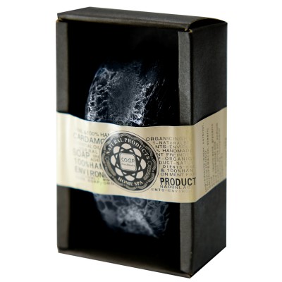 Мило ручної роботи Charcoal Natural Product Home Spa з ефірною олією та вітаміном Е 150 г