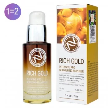 Сыворотка для лица Enough Rich Gold Intensive Pro Nourishing Ampoule 30 мл