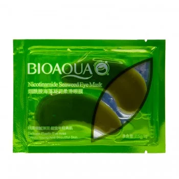 Гидрогелевые патчи под глаза BIOAQUA Nicotinamide Seaweed Eye Mask никотинамидами и водорослями 7.5 г 
