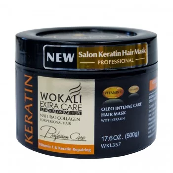 Маска для волос Wokali Prof Salon Keratin Hair Mask интенсивный уход WKL357 500 г