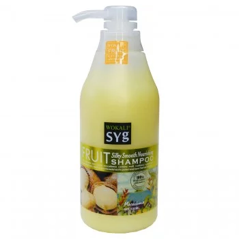 Шампунь для волос Wokali Fruit Shampoo Macadamia гладкие и шелковистые WKL119 500 мл