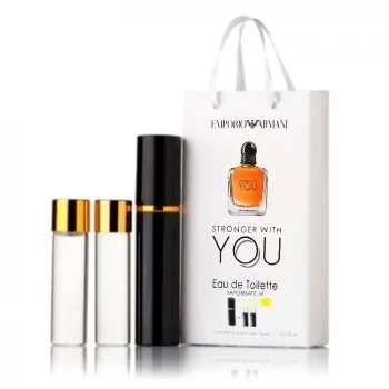 Парфюм мужской Emporio Armani Stronger With You с феромонами 3х15 мл