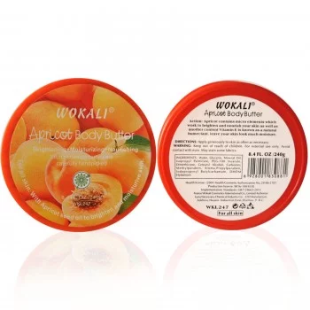 Крем для тела на основе масла Wokali Apricot Body Butter WKL247