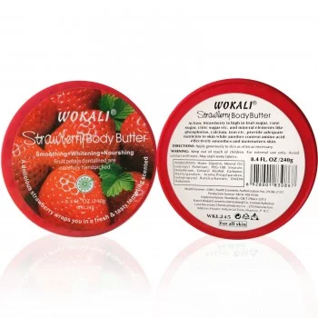 Крем для тела на основе масла Wokali Strawberry Body Butter WKL245