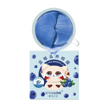 Гидрогелевые патчи под глаза SERSANLOVE Blueberry Nourishing Eye Mask экстрактом черники 60 шт