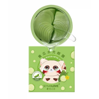 Гидрогелевые патчи под глаза SERSANLOVE Cucumber Water Eye Mask с экстрактом огурца 60 шт