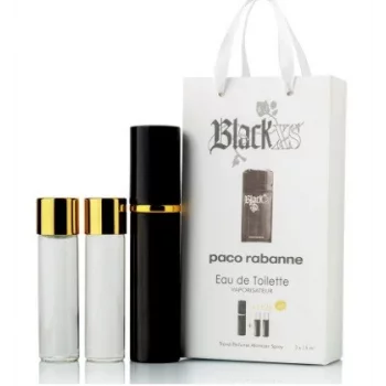 Парфюм мужской Paco Rabanne Black XS с феромонами 3х15 мл