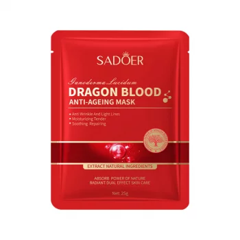 Антивозрастная маска для лица SADOER Dragon Blood с кровью дракона и жидким шелком 25 г