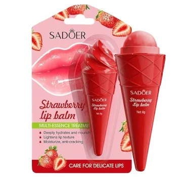 Бальзам для губ SADOER Strawberry увлажняющий 6 г
