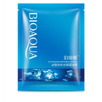 Маска для лица тканевая BIOAQUA Ice Fountain Whitening Mask охлаждающая 30 гр