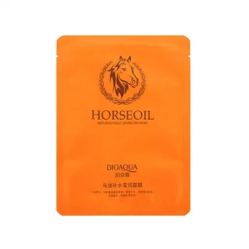 Восстанавливающая тканевая маска BIOAQUA Horse Oil Mask с лошадиным маслом